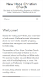 Mobile Screenshot of newhopechristians.org