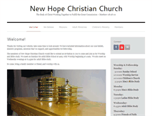 Tablet Screenshot of newhopechristians.org